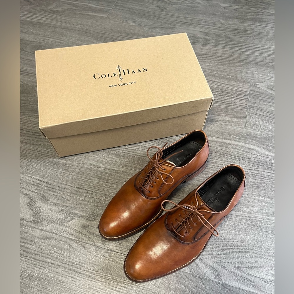Cole Haan Air Madison Plain Oxford in British Tan